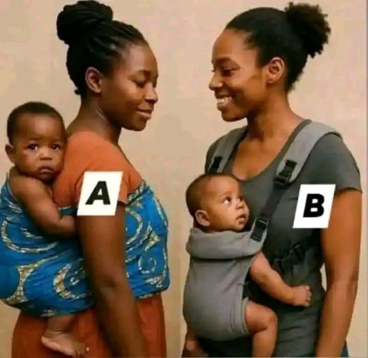 Which is the correct way to carry a baby?