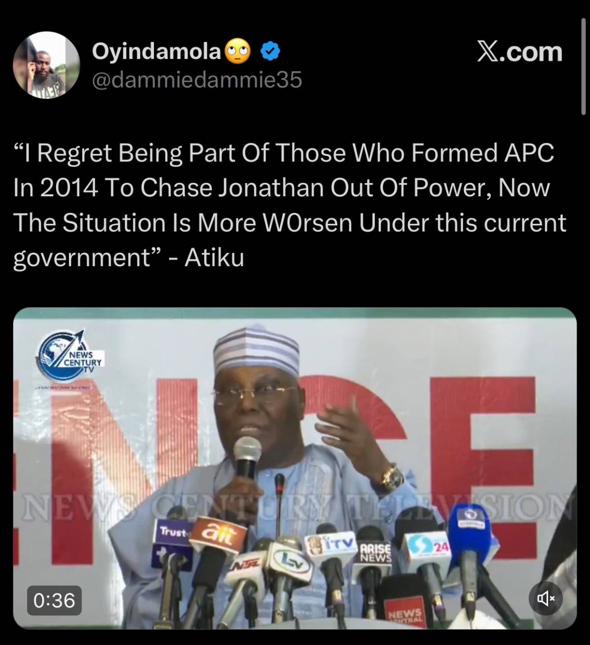 Rufai Oseni was faulting the opposition for not doing enough on #ThisMorningShow #AriseTV
One thing...