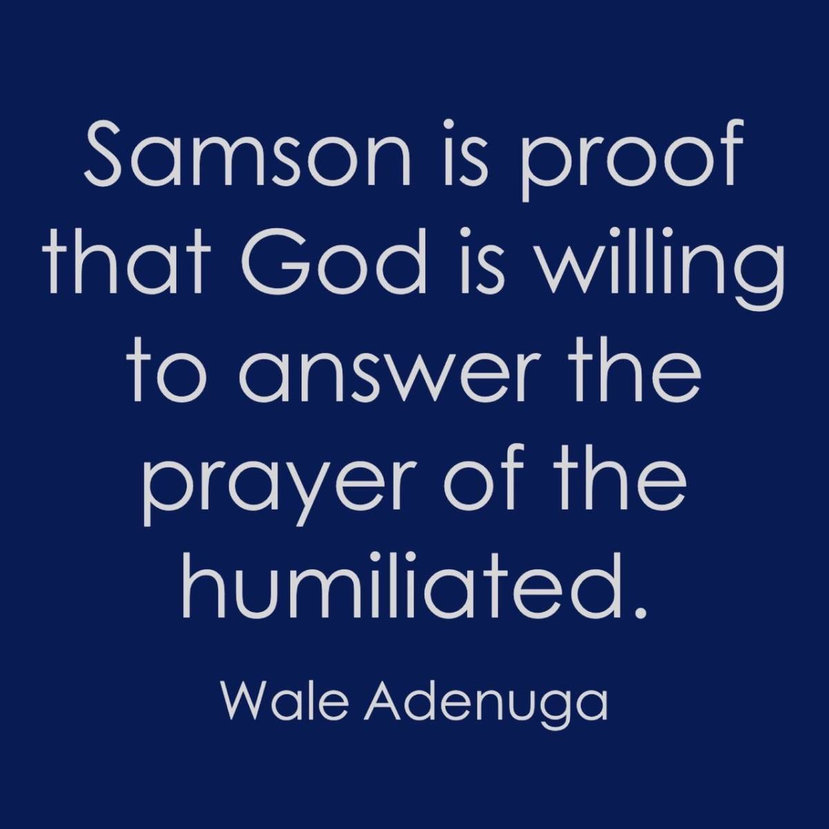 Post by Wale Adenuga