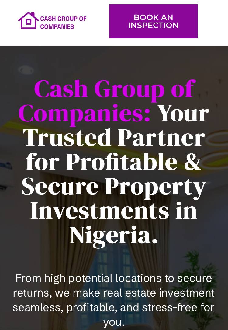 Check again to see

https://Cashgroupofcompanies.com.ng ,