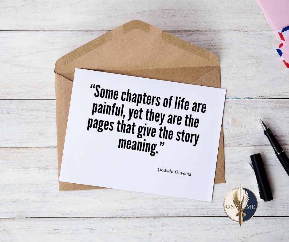 Every part of life journey have it challenges and pain but the most important is the part that ampli...