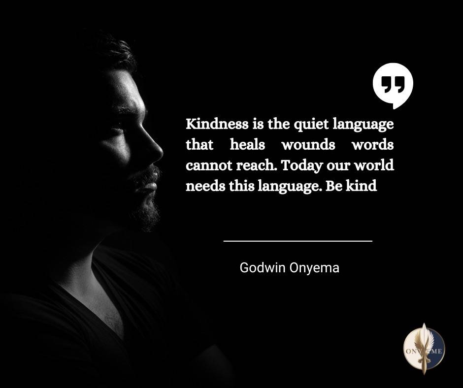 Our society and world needs healing and kindness is a key to that healing. Let show little kindness...