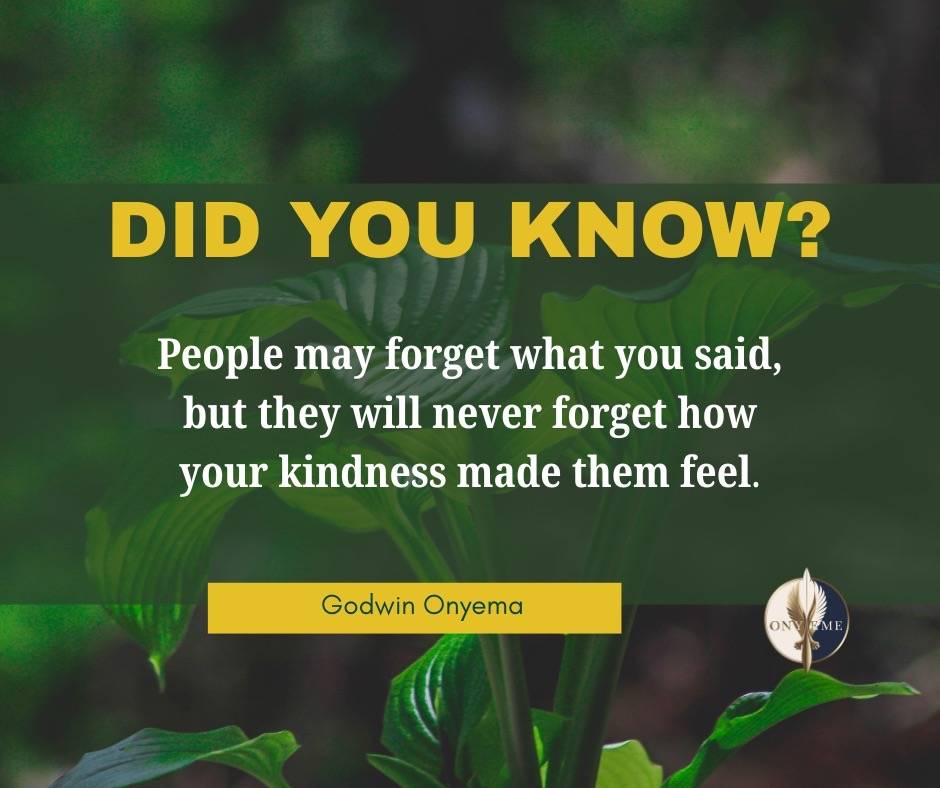 Let show little kindness.