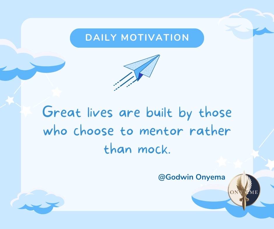 The great gift to a person is to mentor that person.