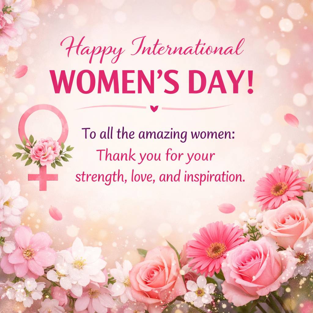 To all the incredible women out there ,thank you for your strength and inspiration.
Happy Internat...