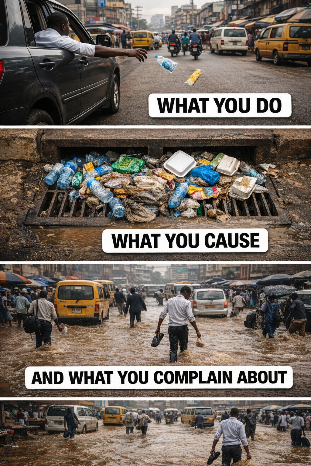 We are quick to complain about flooding but slow to admit our role in causing it.
What you throw awa...