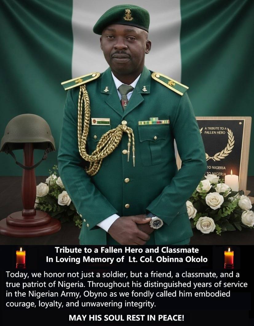 Farewell, Obyno. As the Nigerian military commits you to mother earth today in Borno State, may your...