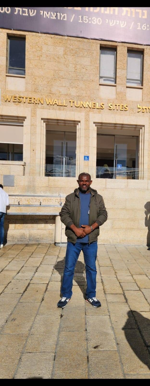ME AT THE WESTERN WALL.
The Western Wall is a remnant of the massive retaining wall that once surrou...