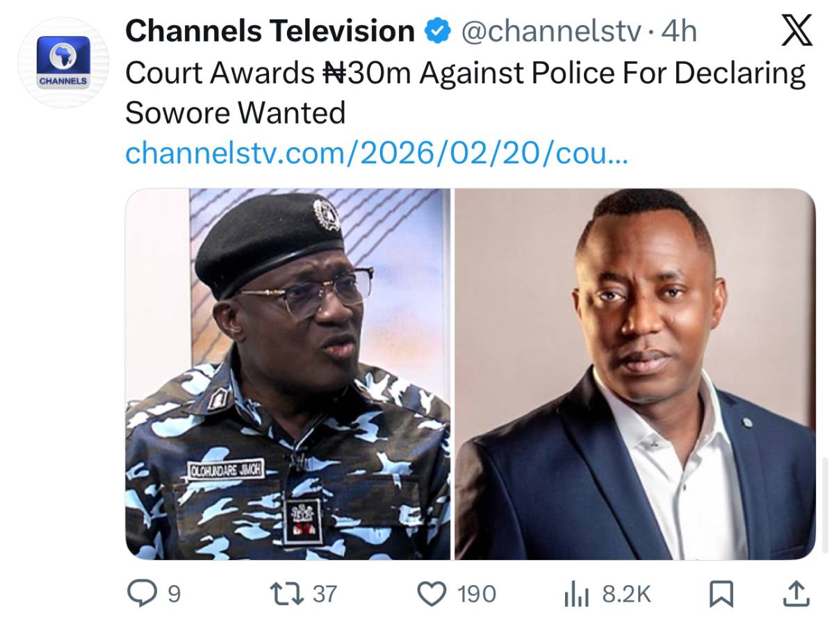 Where police wọn see money pay sowore