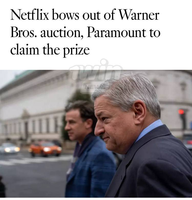 Netflix withdrawn from acquisition of Warner Bros
It happened after the studio deemed a competing o...