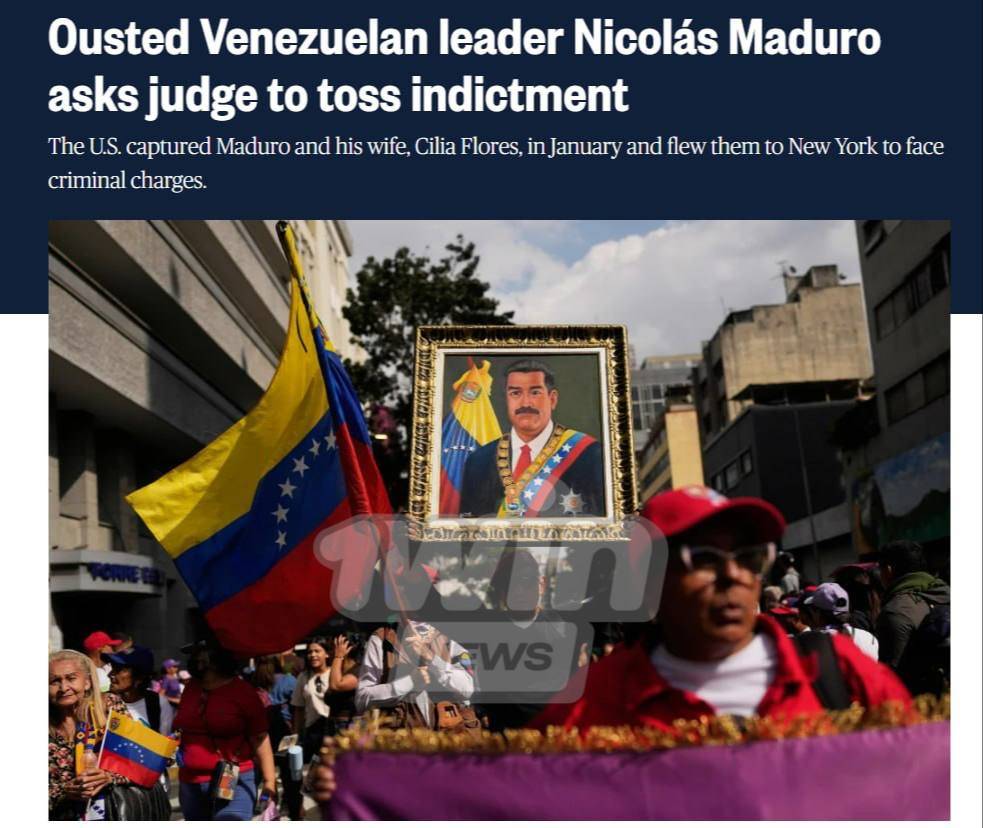 Maduro demands the U.S. drop criminal charges against him

Representatives of former Venezuelan pres...