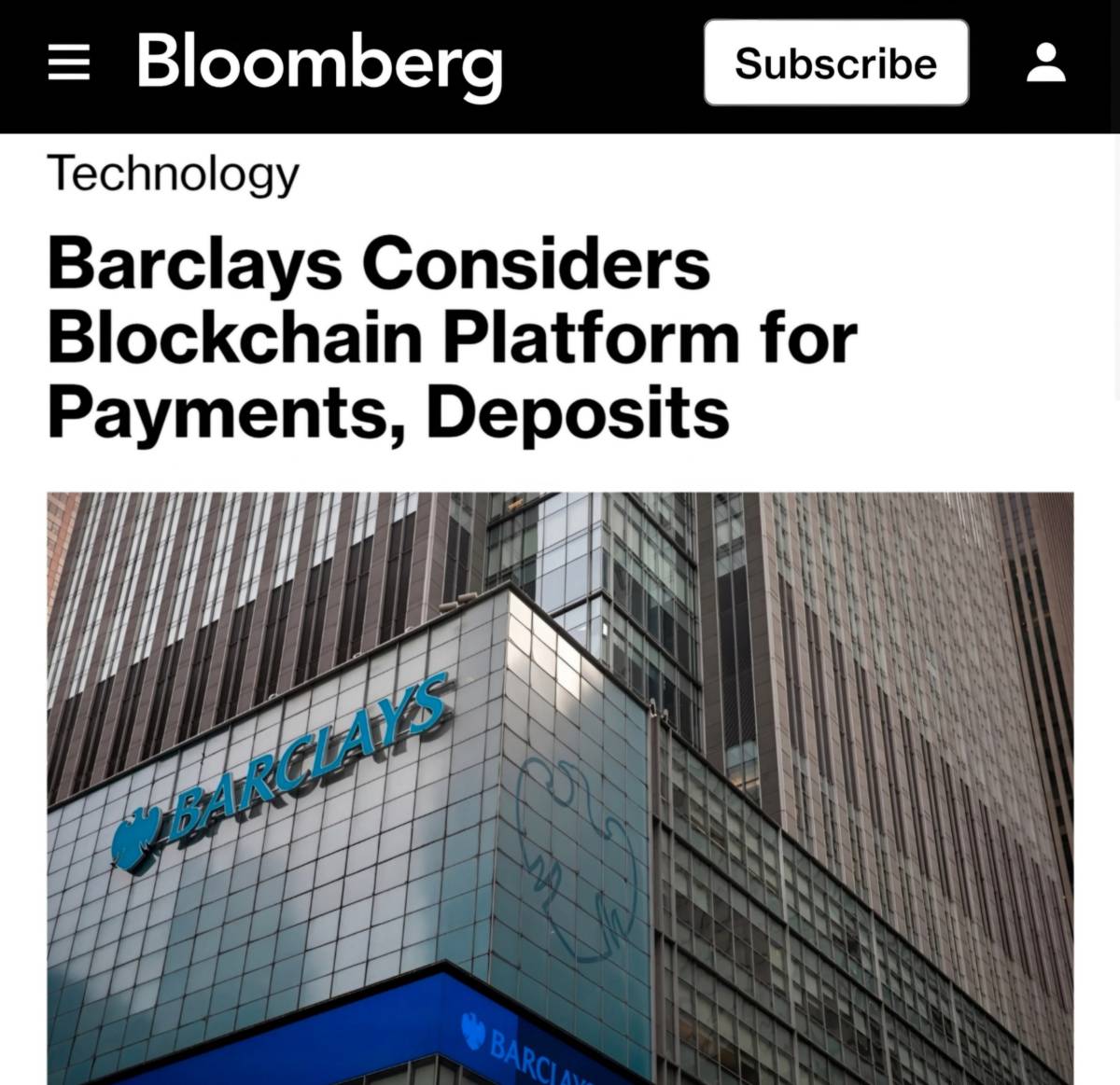 ๐ฅ $2T Barclays is exploring blockchain, including potential use of stablecoins and tokenized deposi...
