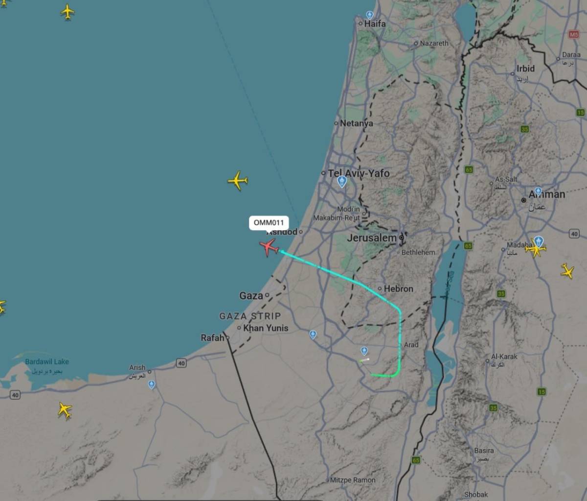 JUST IN: The Israeli presidential aircraft “Wings of Zion” has taken off from Nevatim Airbase and is...