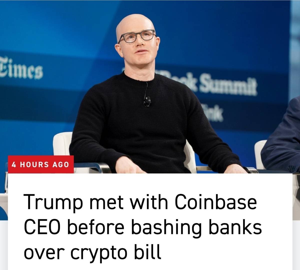 ๐ฃ Politico: Trump met privately Tuesday with Coinbase CEO Brian Armstrong
It is unclear what was...
