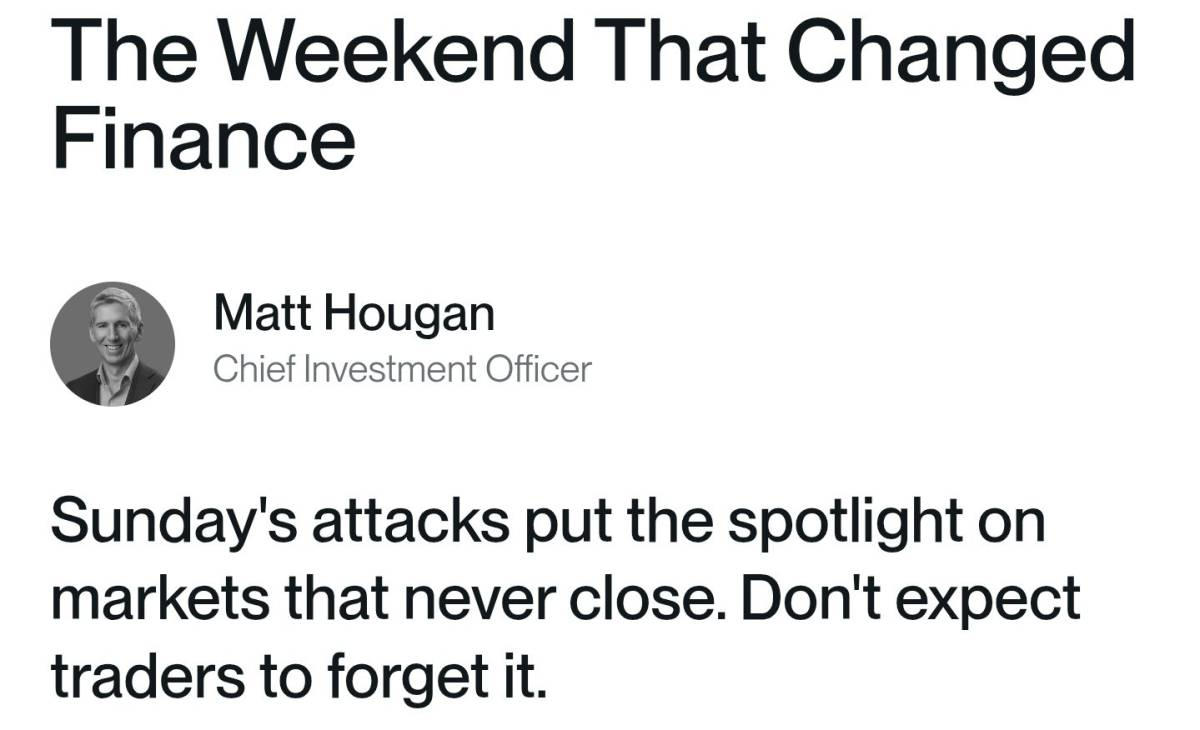 ๐ฃ Bitwise CIO says US-Iran strikes put crypto in primary market role
Matt Hougan said that profess...