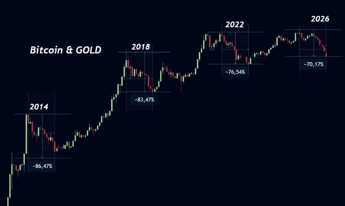 🔽 BTC/Gold correlation hits a 3-year low
Analyst Michaël van de Poppe studied the BTC/Gold ratio...
