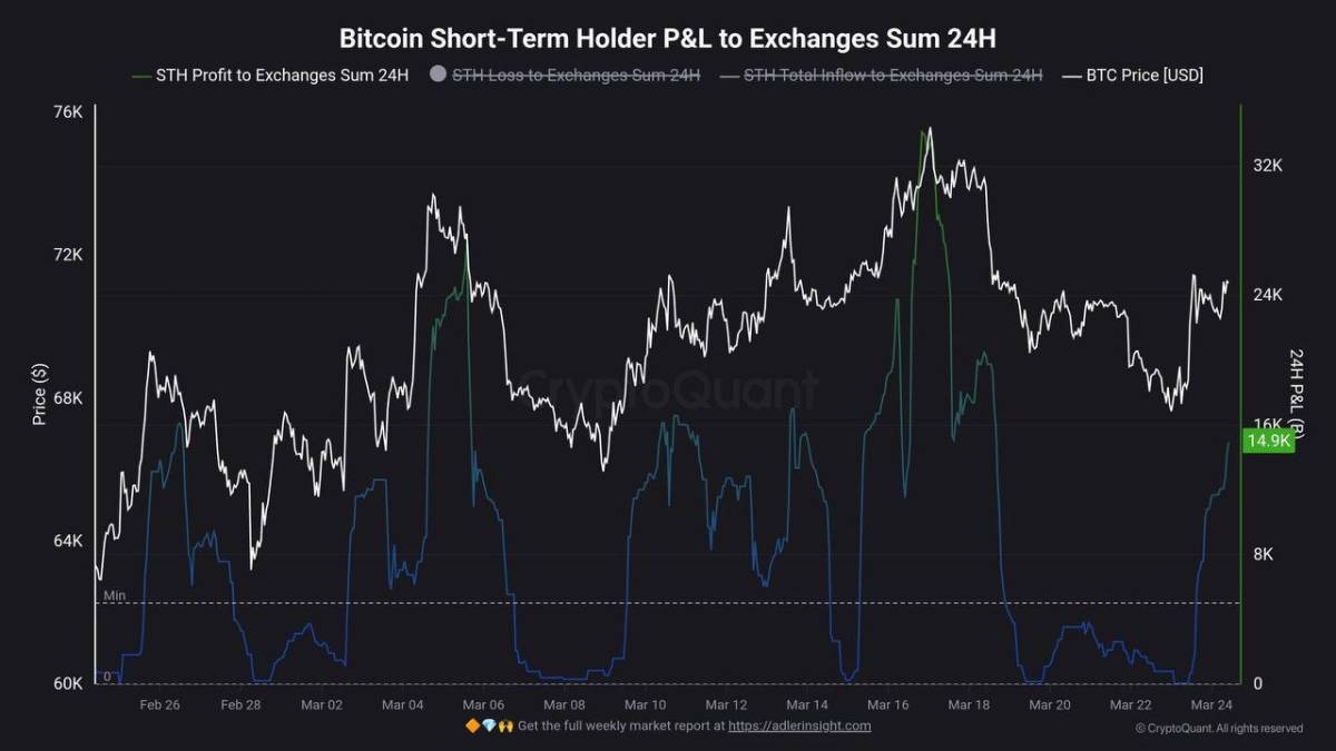๐ช 14,100 BTC from short-term holders has just hit exchanges