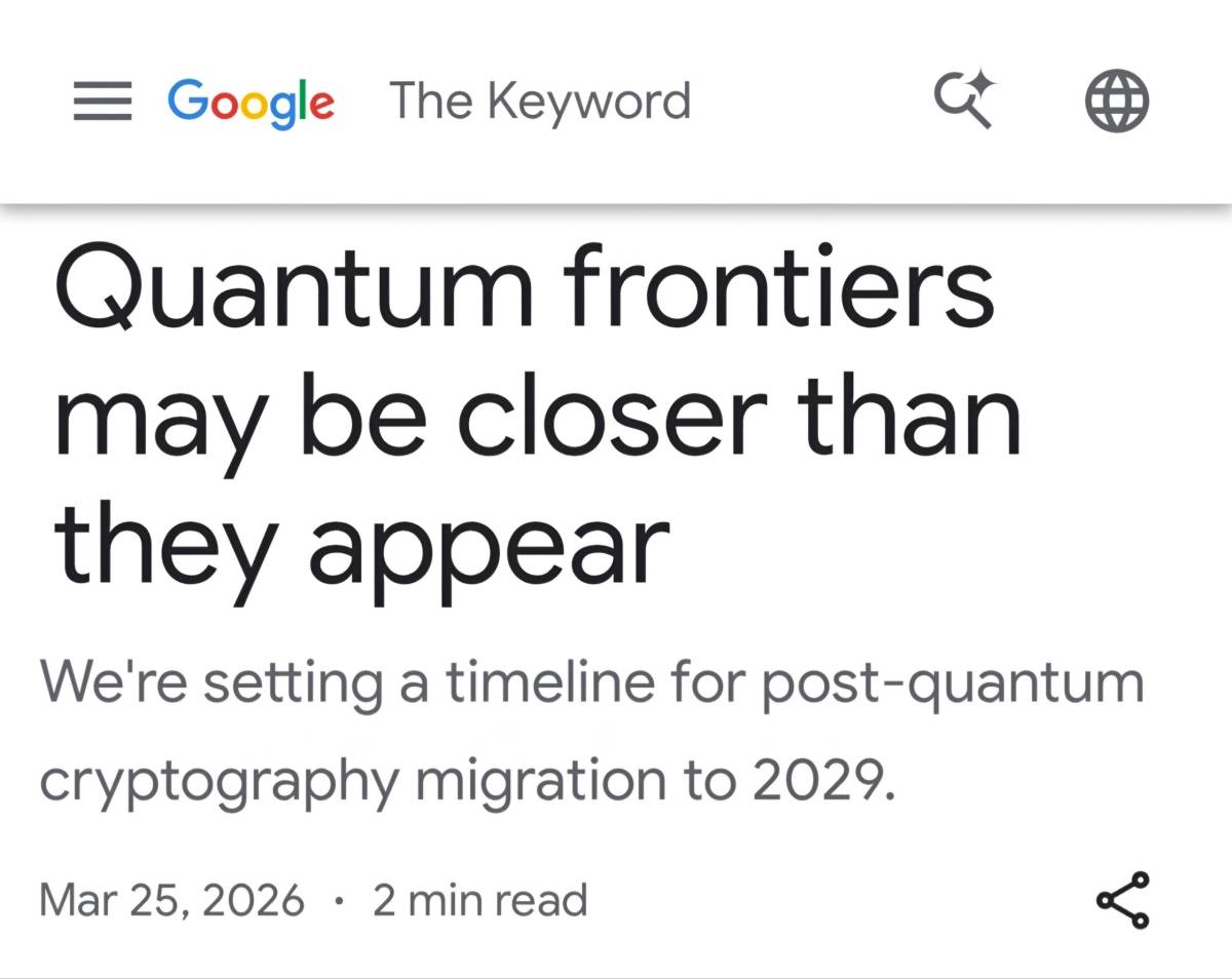 ❕ Google sets 2029 deadline for quantum-safe encryption
Google is accelerating its migration to po...