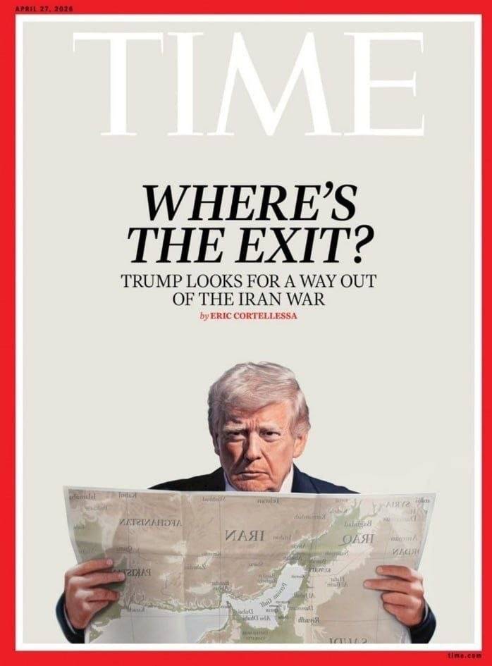 ๐ฐ TIME shows Trump under pressure from Iran conflict
TIME released a cover depicting Trump searchi...