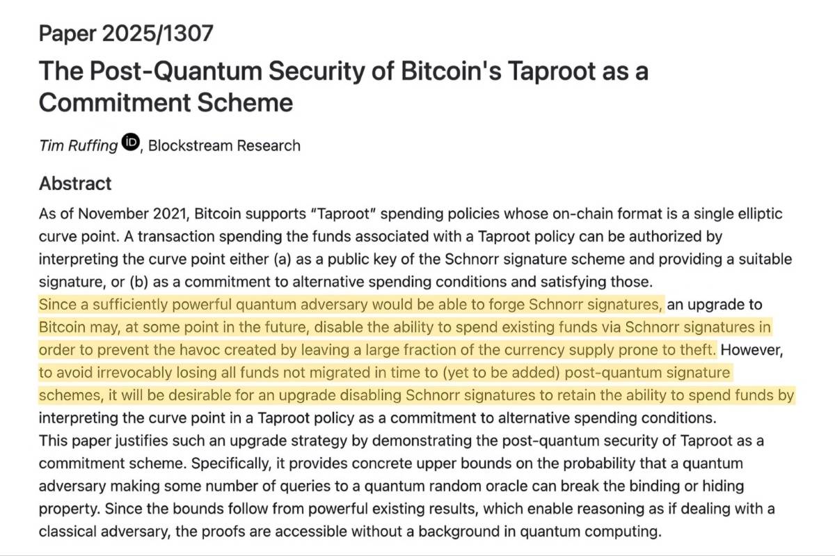 ๐ฅ Bitcoin devs just built a prototype to protect wallets from quantum attacks
Even in worst case s...