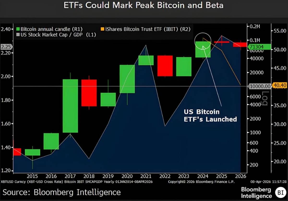 ๐ช Bloomberg analyst Mike McGlone: "The launch of US Bitcoin ETFs in 2024 helped push the price abov...