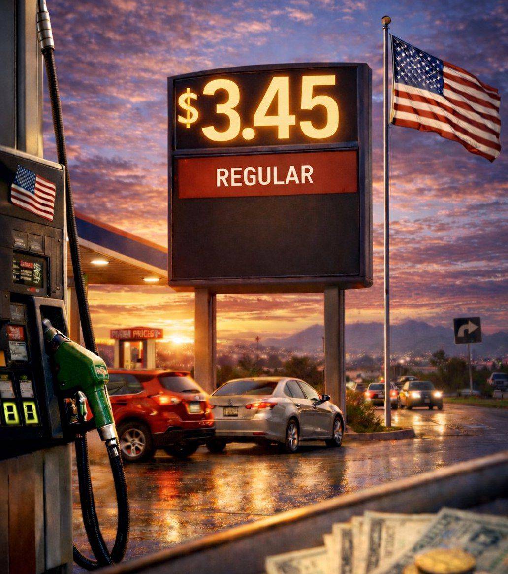 JUST IN: ๐บ๐ธ Average US gas prices rise to $3.45 for the first time since September 2024.
#news #oil...