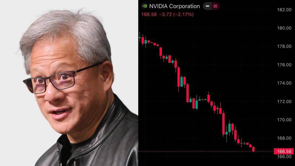 BREAKING: Nvidia (NVDA) has wiped out more than $1,000,000,000,000 in market capitalization as the s...