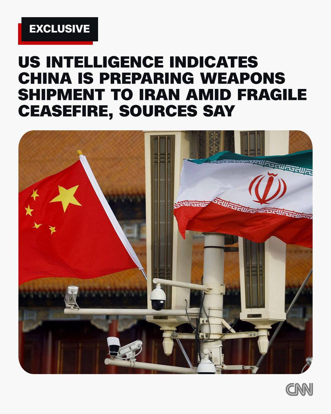 US intelligence indicates that China is preparing to deliver new air defense systems to Iran within...