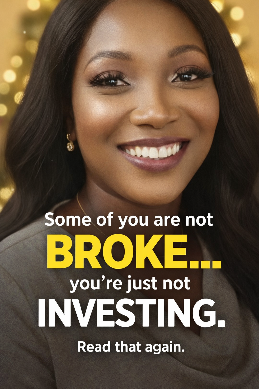 Some of you are not broke… you’re just not investing.
Read that 👆again.
It’s not always about how m...