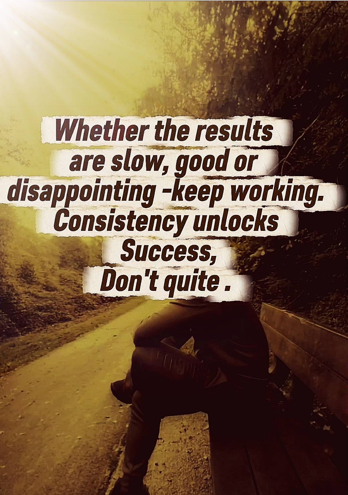 Consistency unlocks success