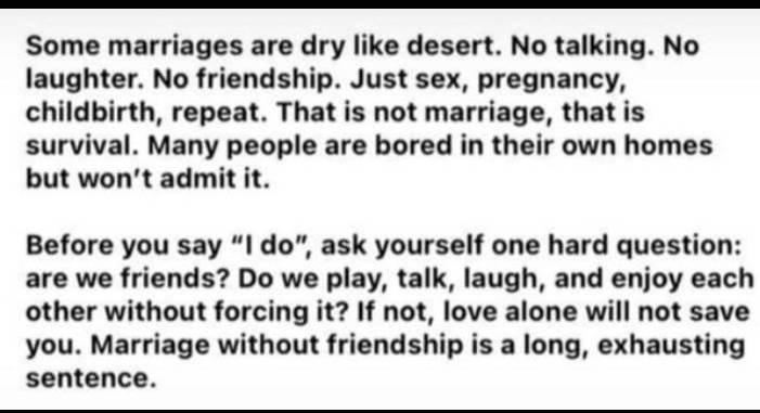 How is Your MARRIAGE?