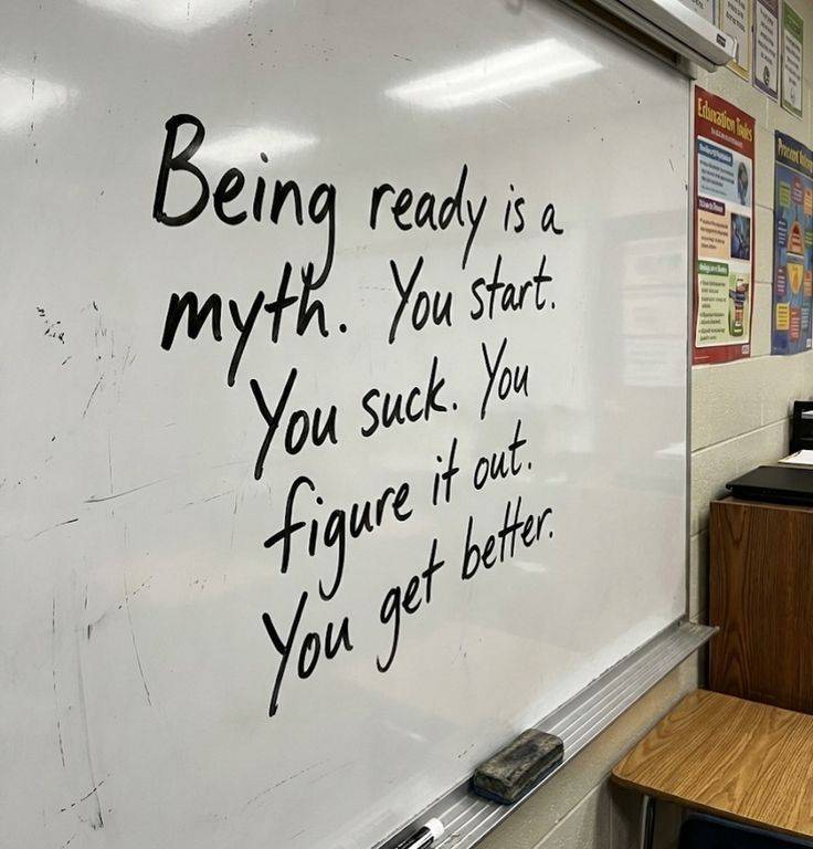 BEING READY IS A MYTH.