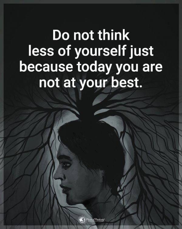 HAPPY NEW MONTH GUYS, NEVER THINK LESS OF YOURSELF: