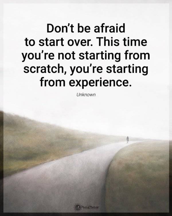 THIS TIME YOU ARE STARTING WITH EXPERIENCE.
