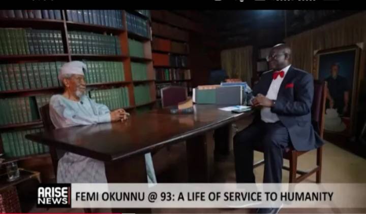 The highlight of the interview with Mr. (Alh.) Femi Okunnu by Dr. Abati was when he mentioned that '...