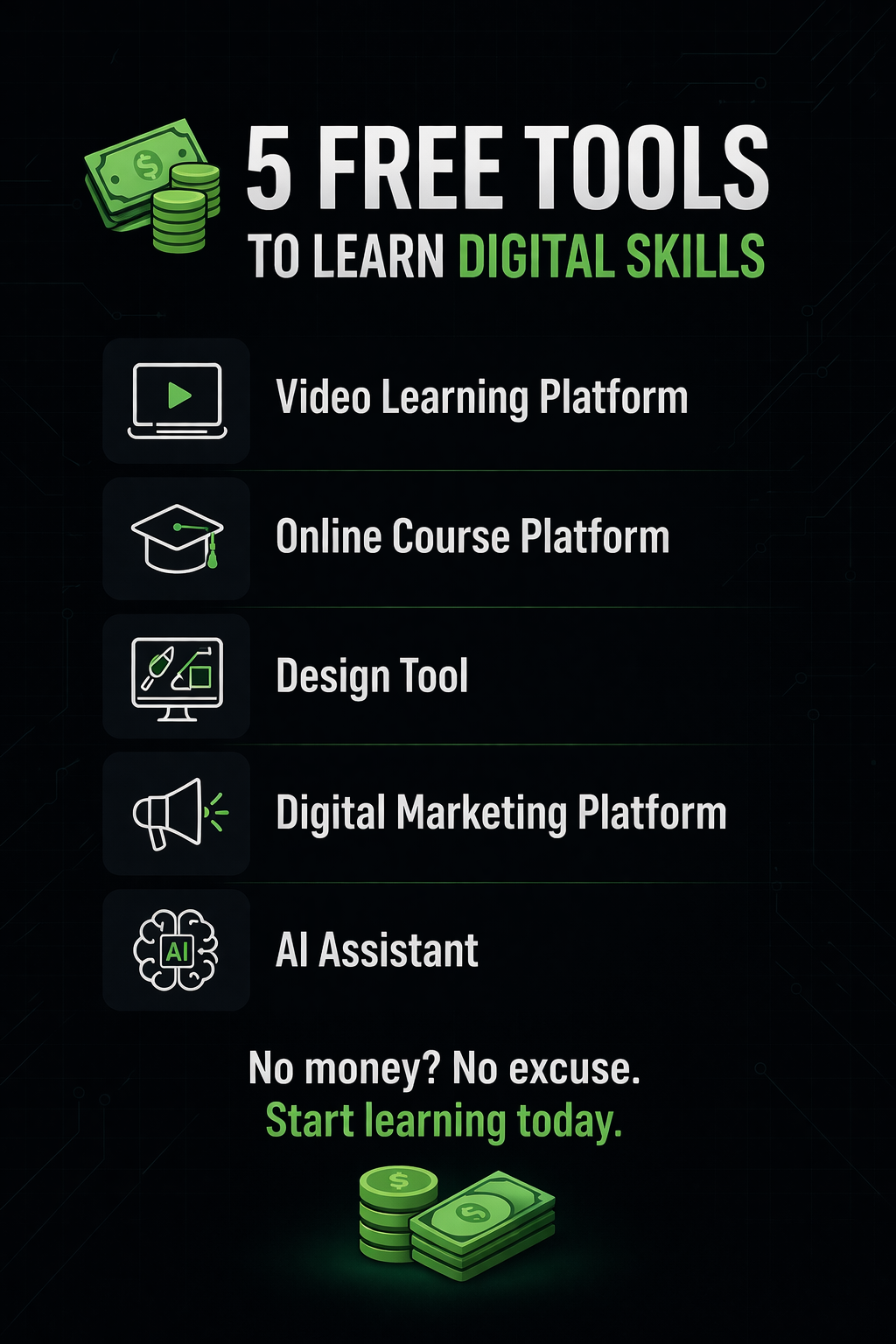 Your phone can make you money… if you use it right.
#DigitalSkills #LearnOnline #FreeCourses #MakeM...