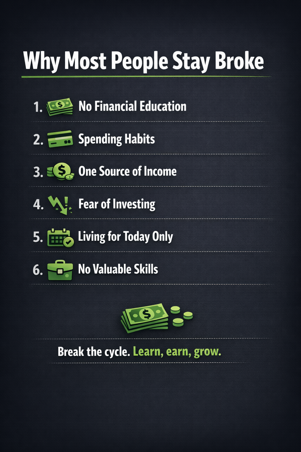 Being broke is not just about money… it’s a pattern.
#MoneyMindset #FinancialFreedom #BreakTheCycl...