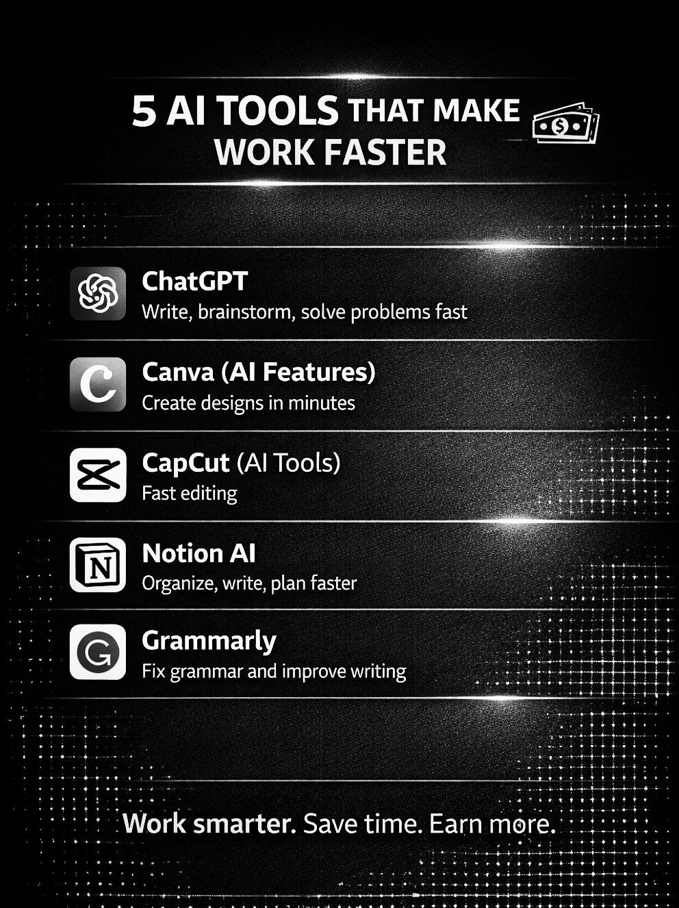If you’re not using AI… you’re working too hard
Use ai and make work smart!
#AITools #Productivity...