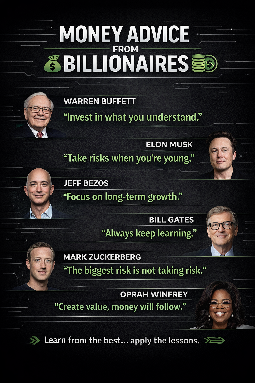Success leaves clues… are you paying attention?
#MoneyAdvice #BillionaireMindset #WealthBuilding #S...