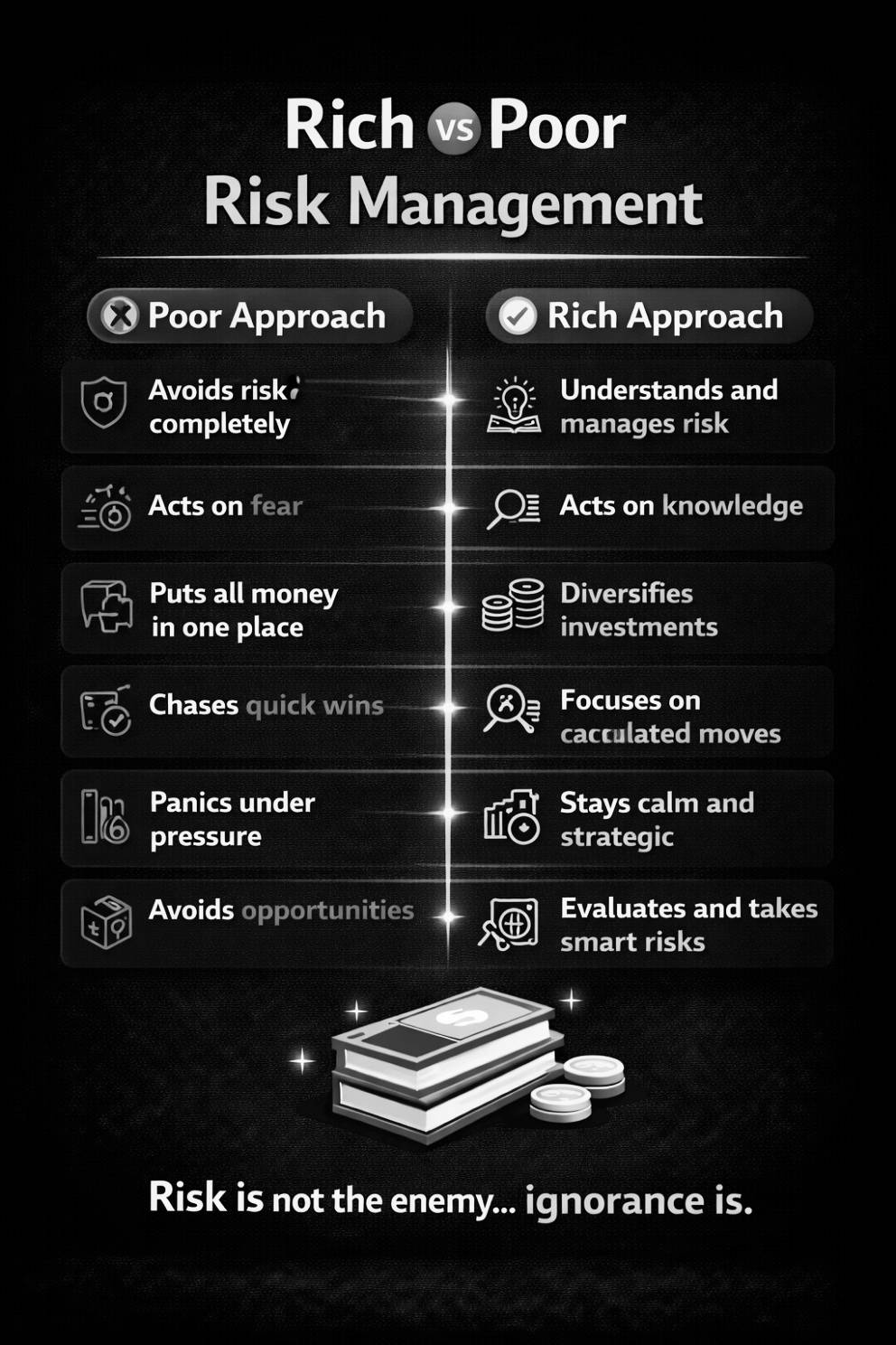 The goal isn’t to avoid risk… it’s to master it.
#RiskManagement
