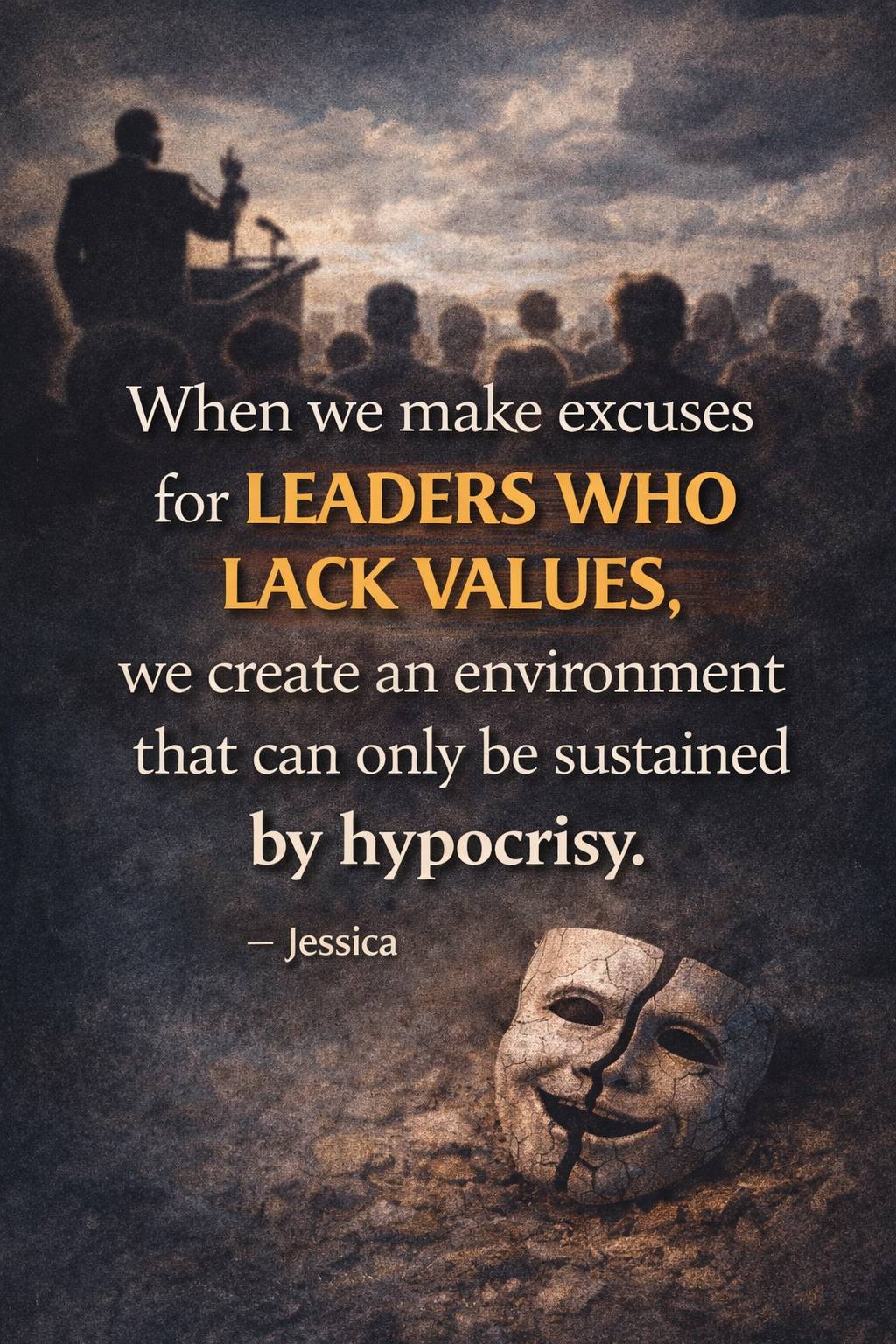 When we make excuses for Leaders who lack values, we create an environment that can only be sustaine...
