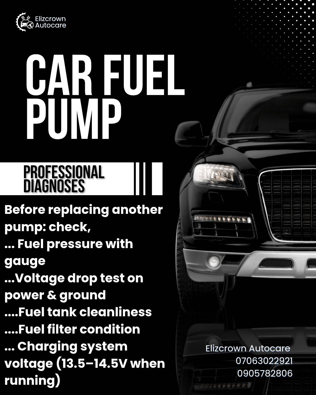 Don't just change your car fuel pump