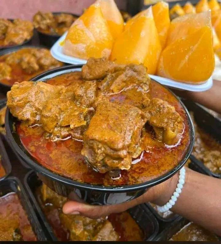 Sarch and Banga soup for lunch are you in or out ?