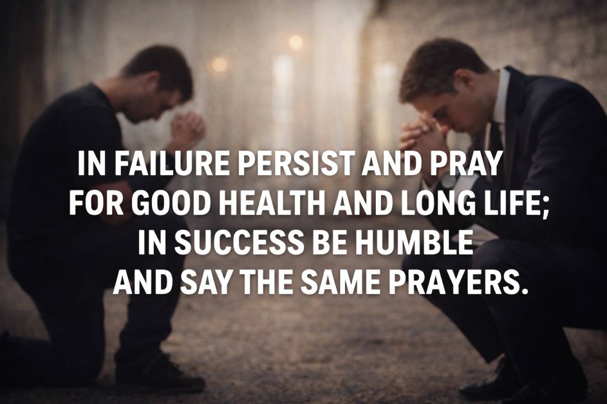 Life will test you in two ways: through failure and through success. In failure, it is easy to lose...