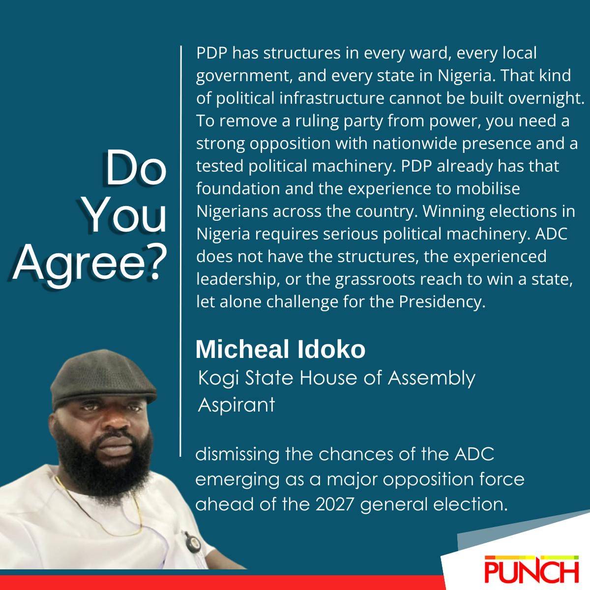Do you Agree?
https://punchng.com/adc-lacks-structure-to-challenge-apc-kogi-pdp-aspirant/#google_vi...