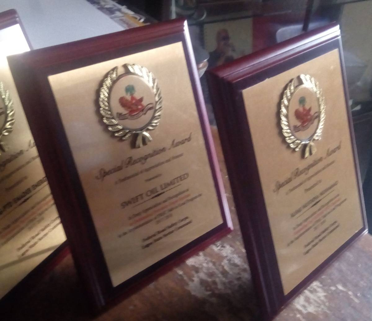 For wooden Awards contact JOHNSONTAY NIG ENT at 08036183017 johnsontay2010@yahoo.com