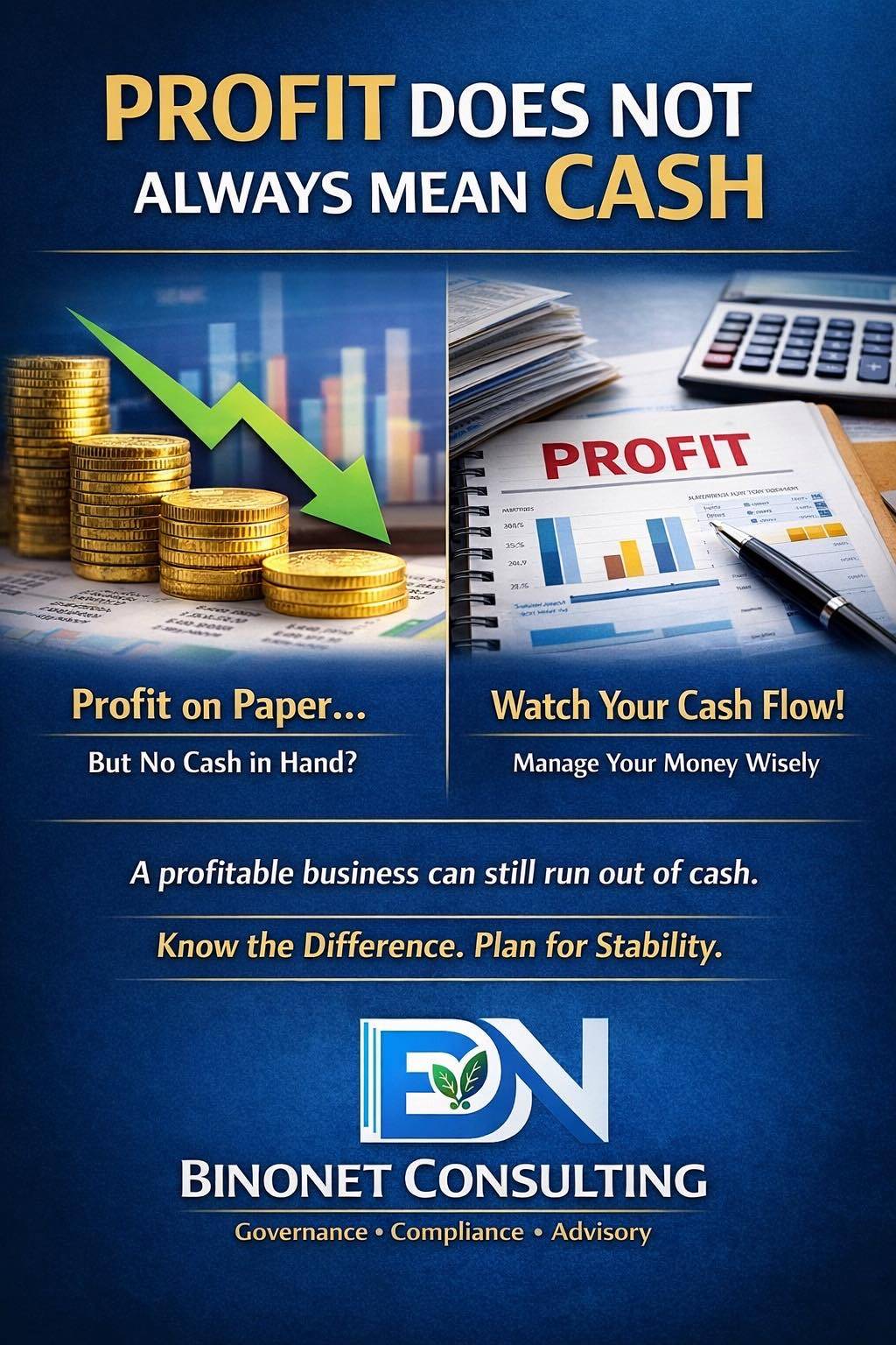 Profit Doesn't Always Mean Cash
Many small businesses think that if they make money, they should al...