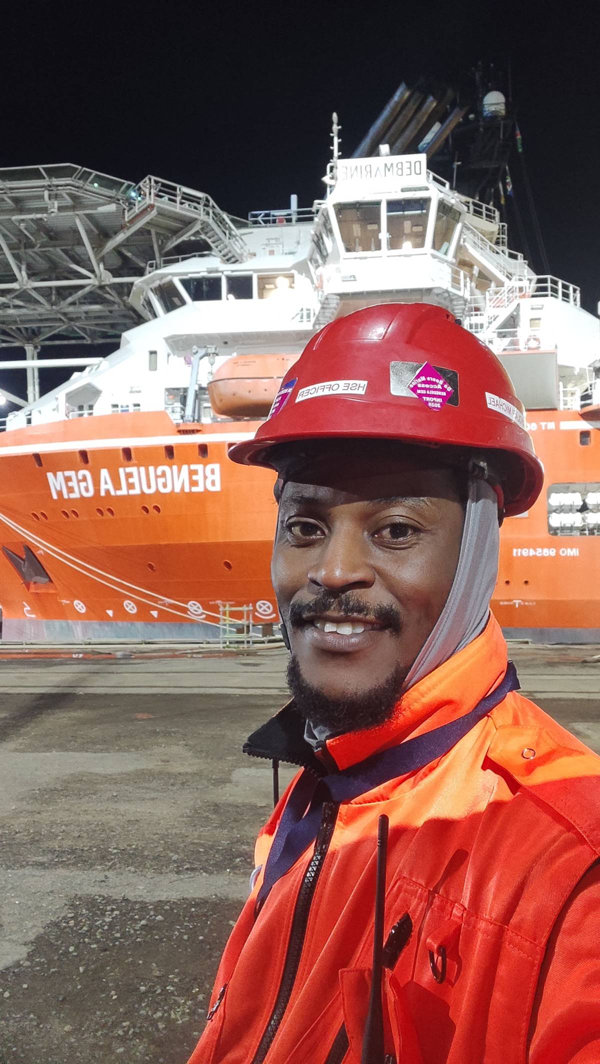 The Benguela Gem, a marine diamond recovery vessel, has a deadweight tonnage of 14,700. It also has...