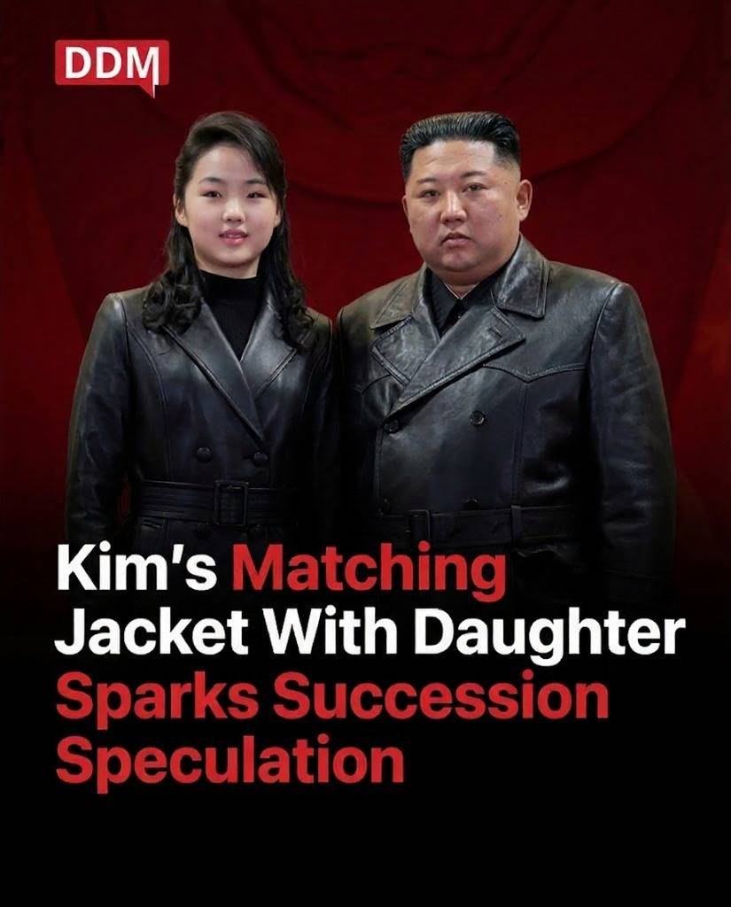 🔥 Father-daughter fashion or political messaging? Kim’s matching jackets with his daughter are gett...
