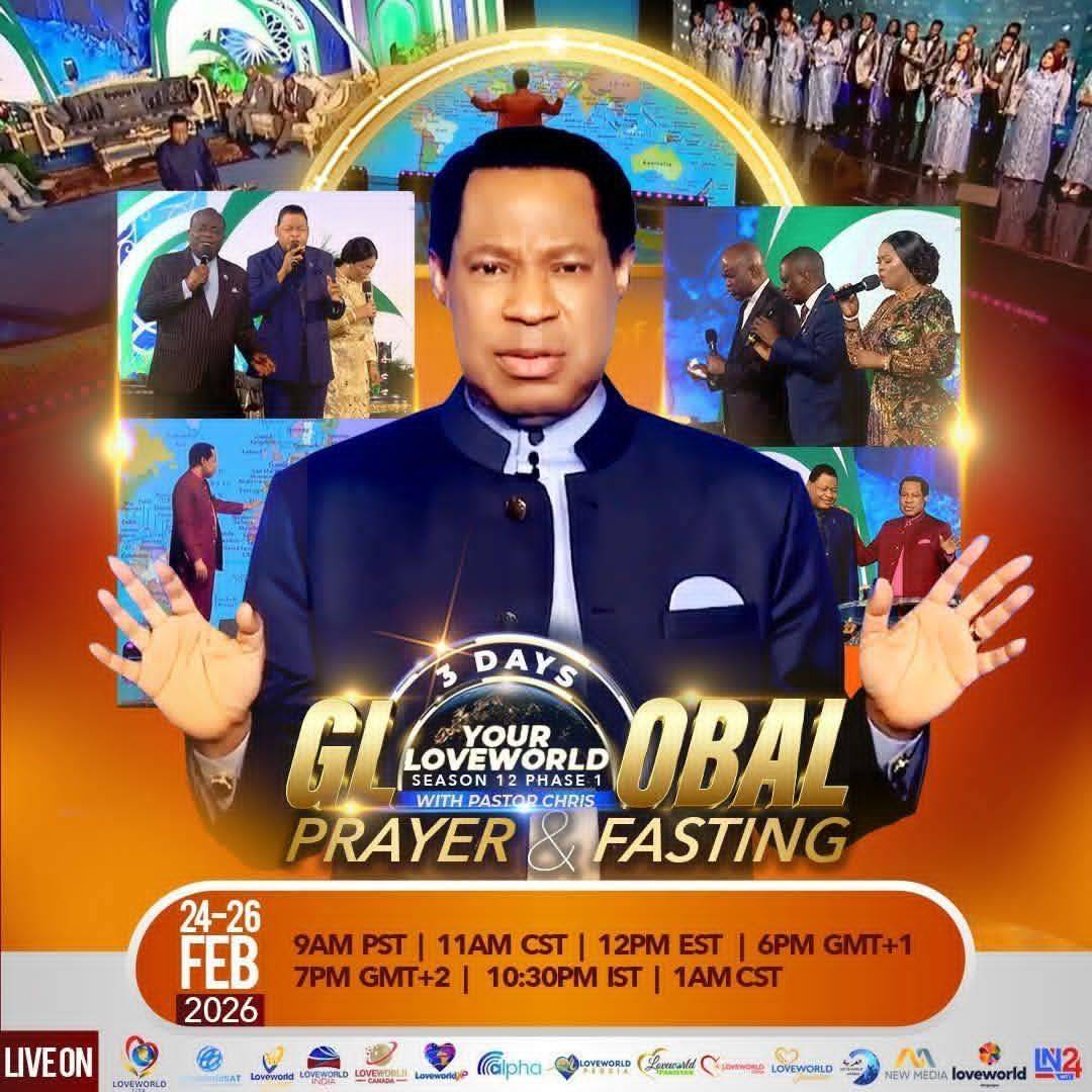 π₯ GLOBAL PRAYER & FASTING WITH PASTOR CHRIS β FEBRUARY 2026 EDITIONππ
β‘ Featuring Your Loveworl...
